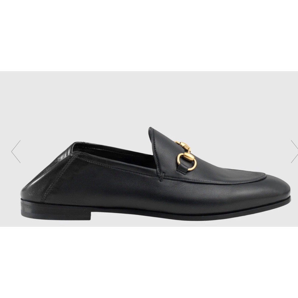 GUCCI BRIXTON LEATHER HORSEBIT LOAFERS WITH BOX - Picture 9 of 13